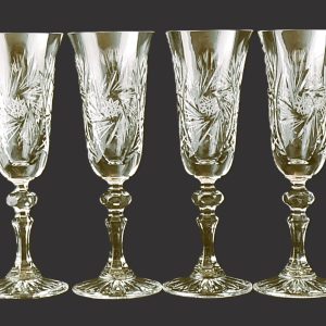 Kryształowe kieliszki do szampana - S002